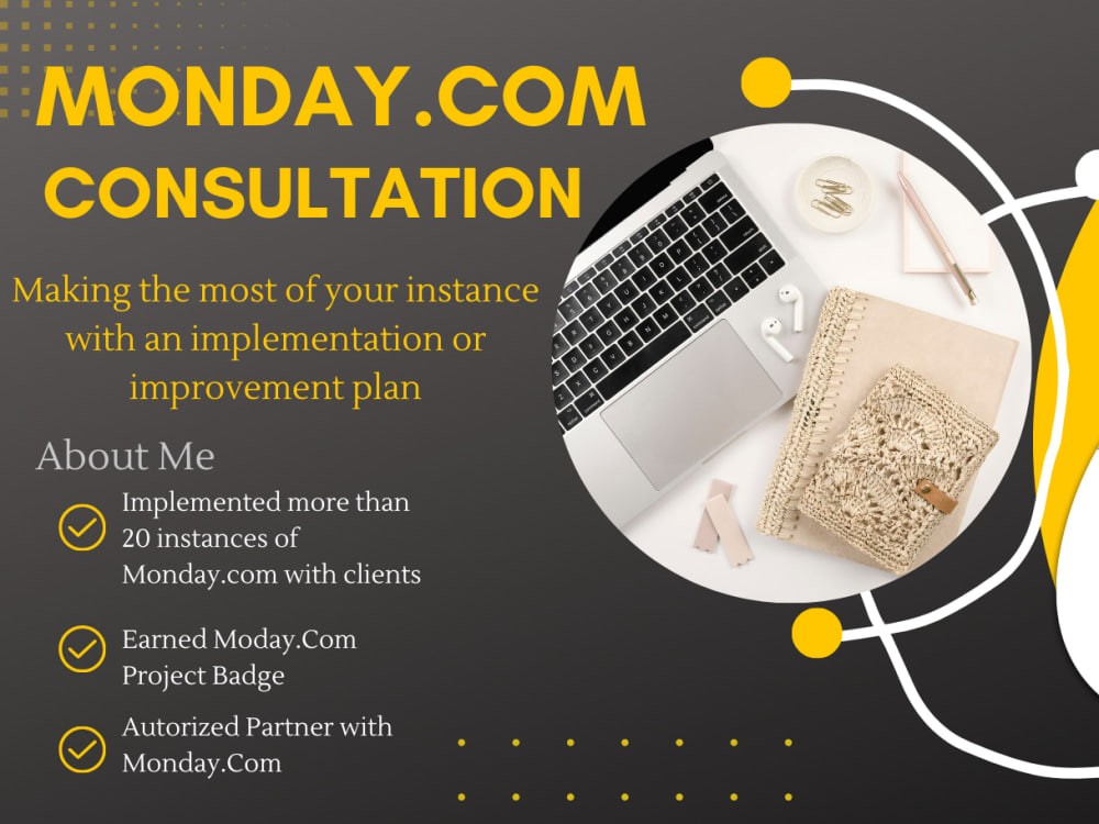 You will get Improve your Monday.Com Experience w/ an assessment or implementation
