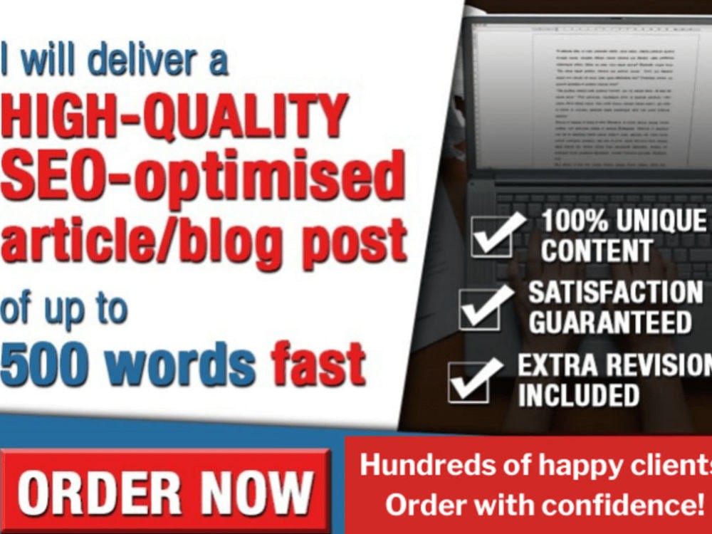 You will get a great manually written article with basic SEO/keywords used