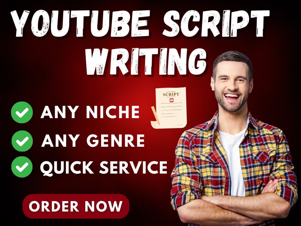 You will get an engaging YouTube script from a professional script writer