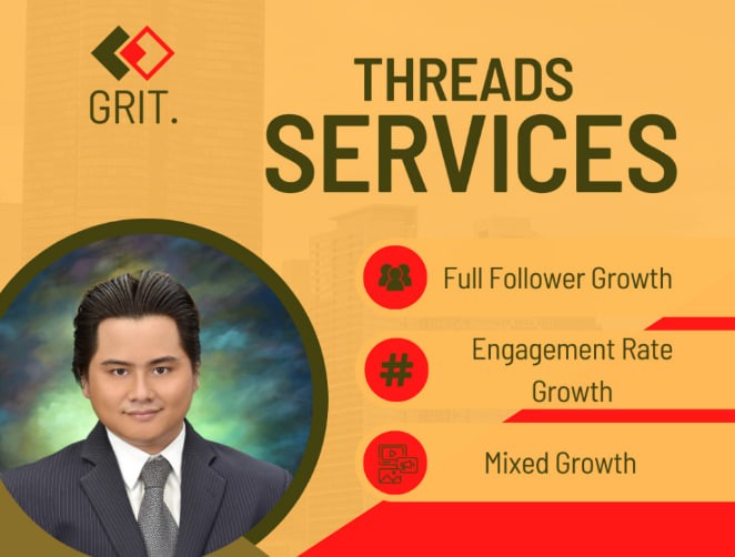 You will get Threads Organic Growth Services