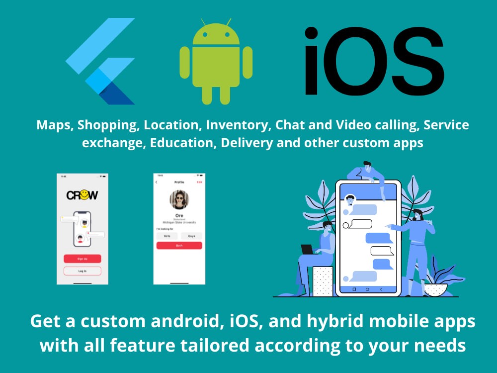 You will get a custom mobile app tailored perfectly to your specifications