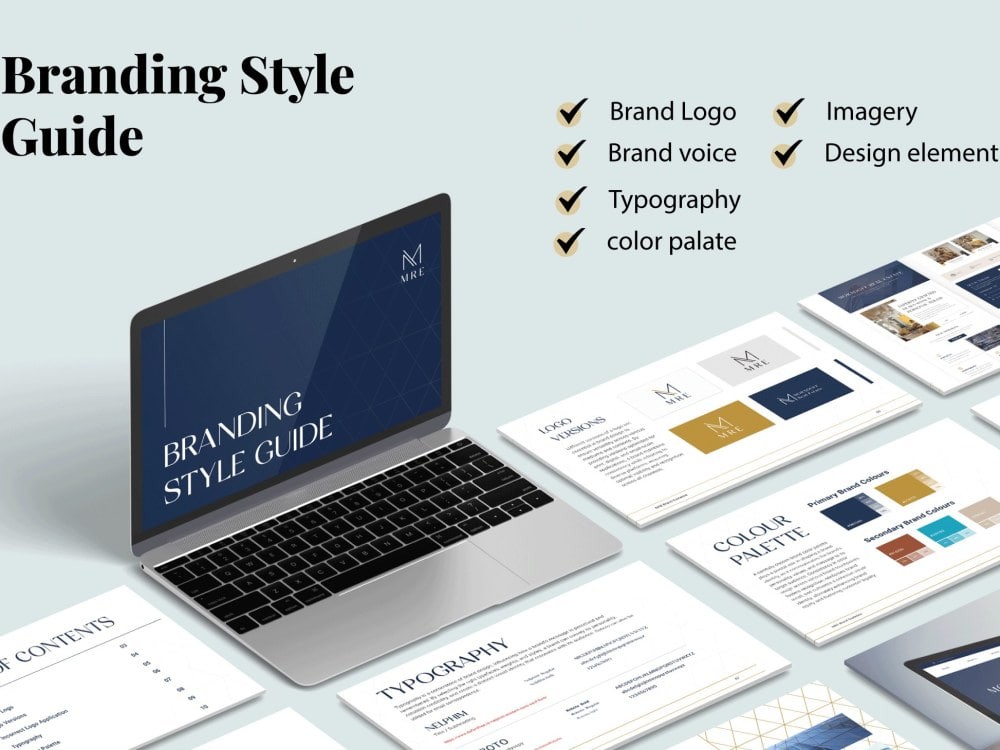 You will get a Visually appealing style guide for your brand