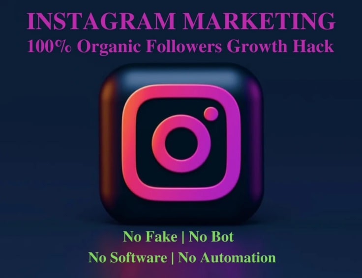 You will get 100% Authentic Organic Instagram Followers | Legitimate Engagement & Growth