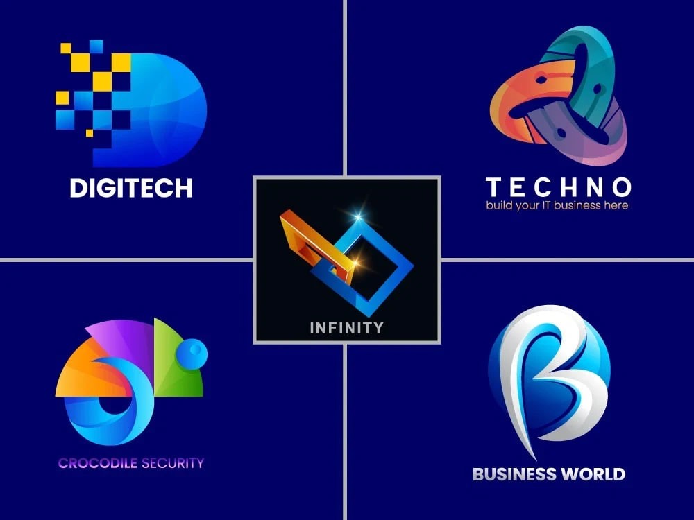 You will get modern luxury 3D logo design