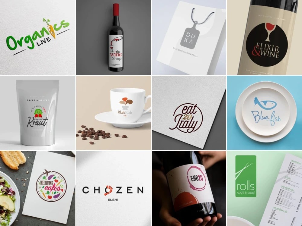 You will get Professional Custom Logo Design for Food & Beverage Brands