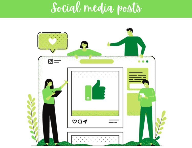 You will get Super fantastic and engaging Graphics for Social media with unique captions