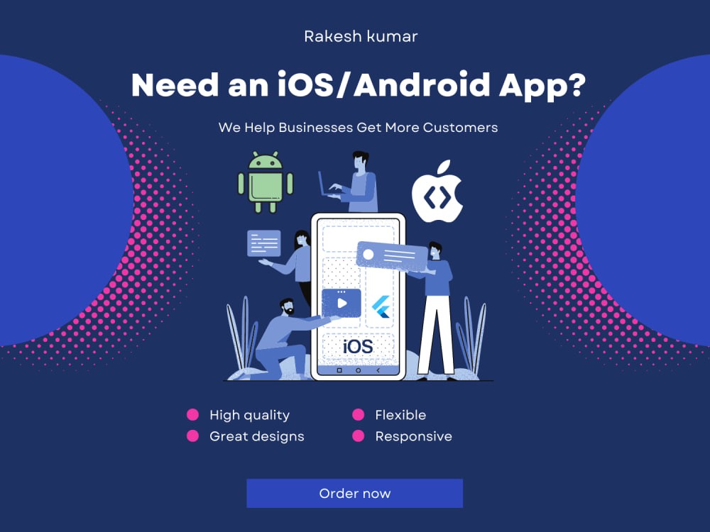 You will get high quality customized and responsive iOS Mobile App