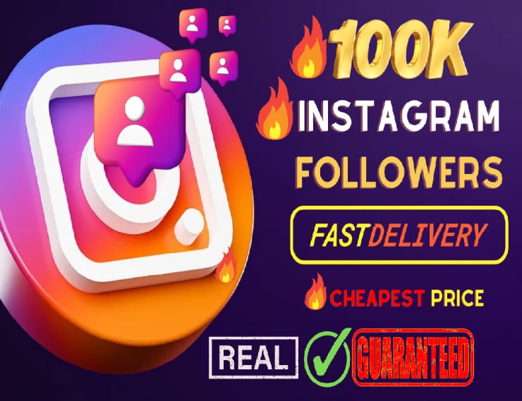 You will get Instagram Followers, Real & Active, 100% Guaranteed