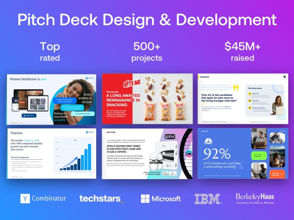 You will get Professional Pitch Deck Review & Feedback