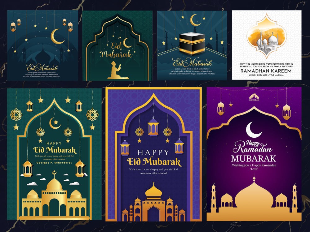 You will get I will design Ramzan and Eid greetings card for you