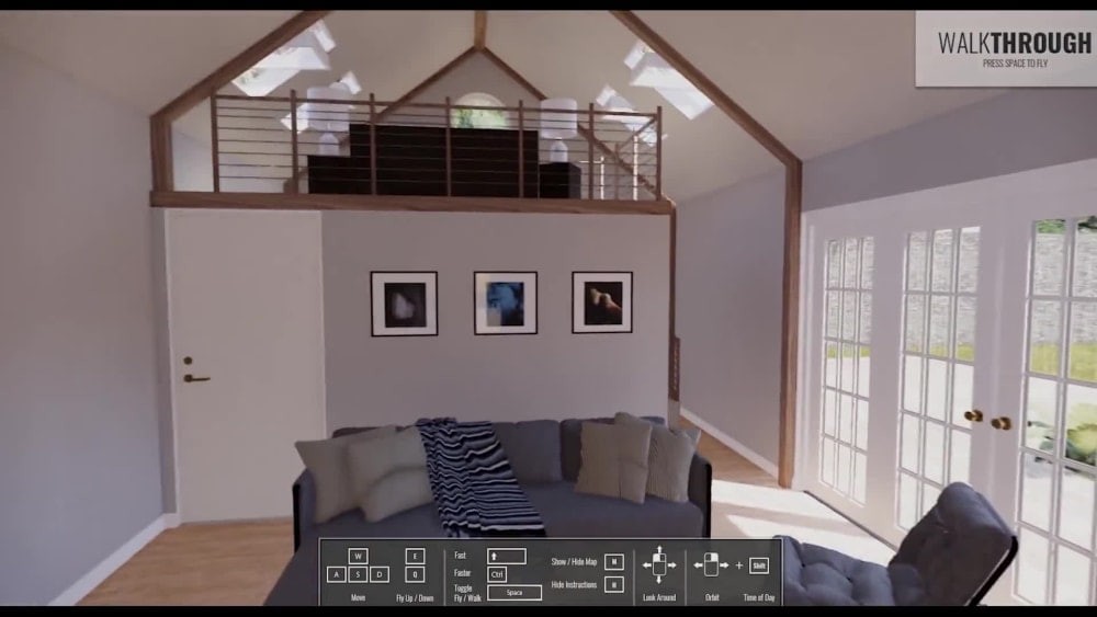 You will get interactive VR model for your design in Unreal Engine or Enscape