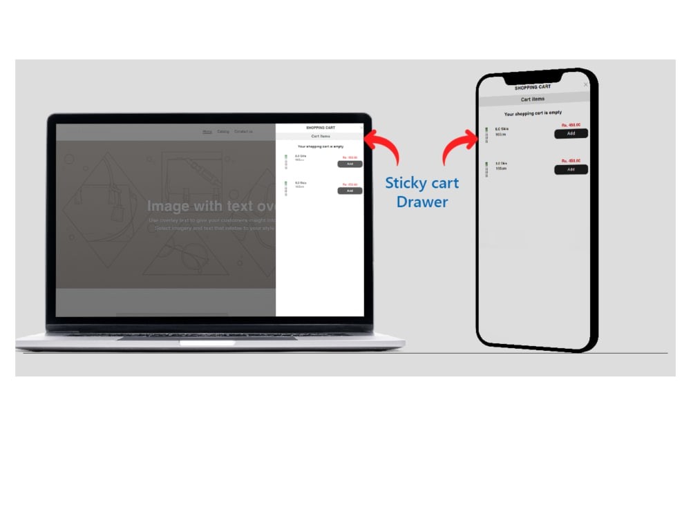 You will get Shopify custom slide Cart Drawer