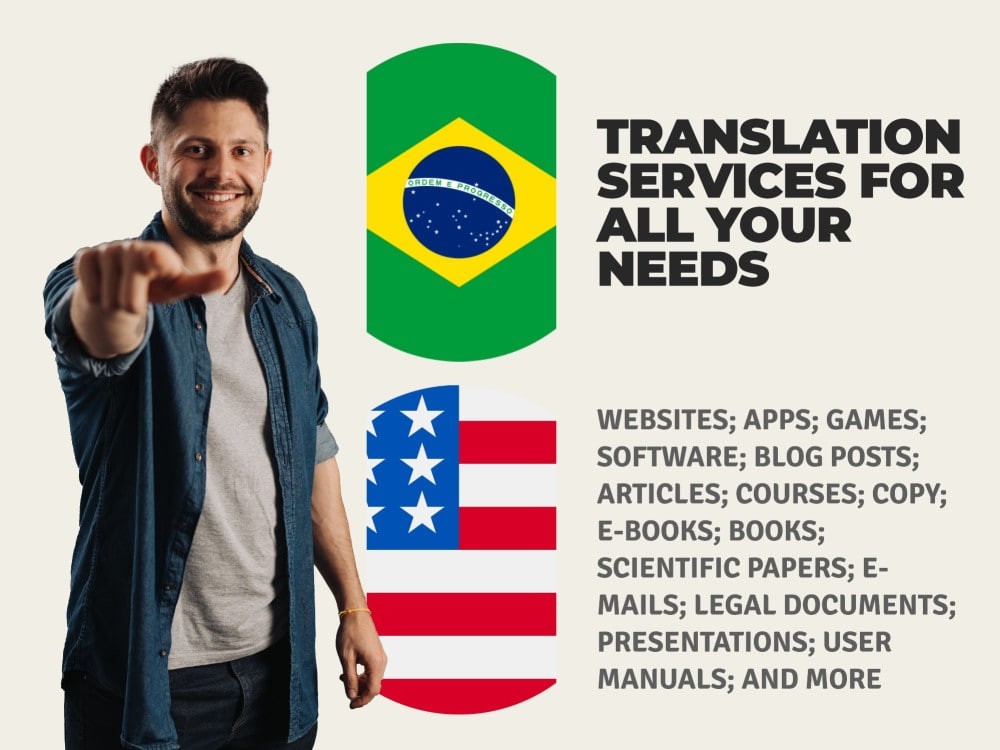 You will get Translation Services (EN > PTBR > EN)