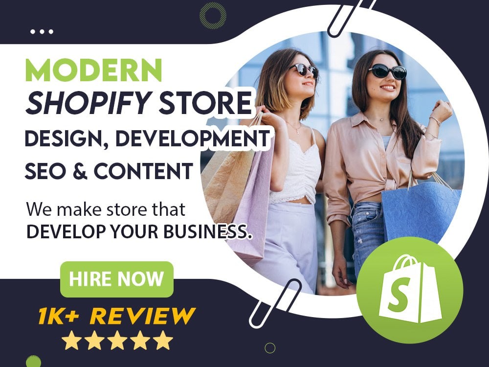 You will get a shopify store designer, shopify expert, shopify developer