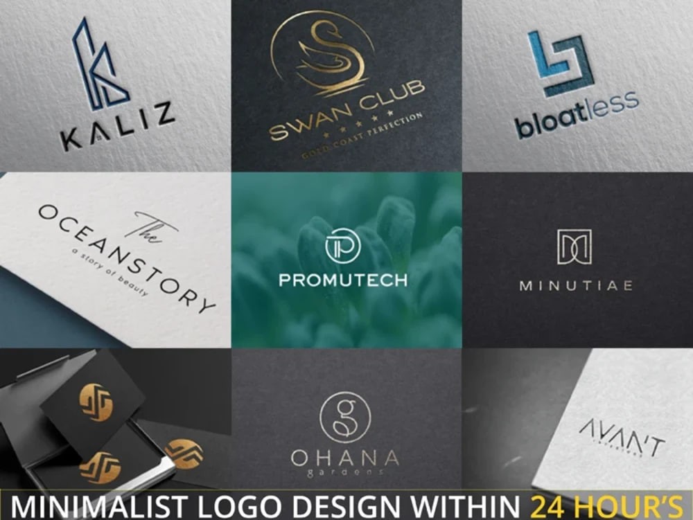 You will get minimalist custom logo design