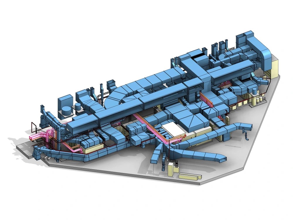 You will get MEP Point Cloud to BIM (Revit) modeling